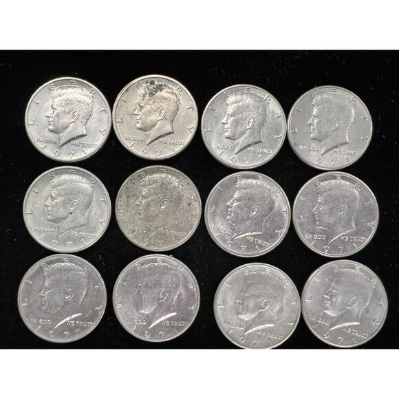 1971 Kennedy Half Dollars (Lot of 12) - Picture 1 of 2